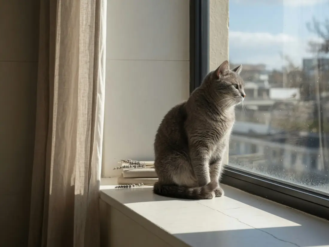 窗边的猫